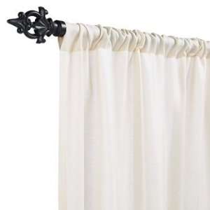 Outdoor Solid Sheer Drapery Panel in Sunbrella Mist Parchment   96 