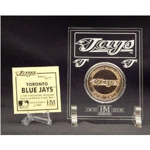  Toronto Blue Jays 24KTGold Coin in Archival Etched Acrylic 