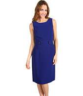 Tahari by ASL   Keith Crepe Sleeveless Belted Dress