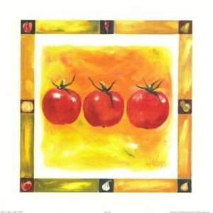 Tomatoes Mosaic by Heinz Voss 10x10 Grocery & Gourmet Food