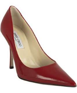 Jimmy Choo red patent leather Lilac pointed toe pumps   up 