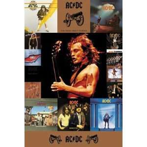  AC/DC DONINGTON DISCOGRAPHY WALL POSTER