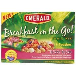 Emerald Breakfast On the Go Berry Nut Blend & Granola Mix 5 Pouches 