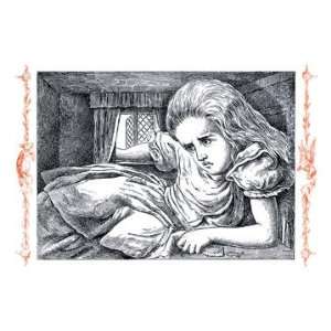  Alice in Wonderland Alice Grows Large 28x42 Giclee on 