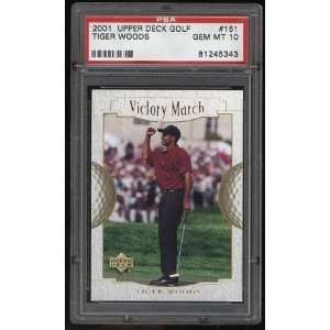  Tiger Woods 2001 Upper Deck Golf Victory March Card #151 