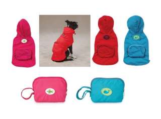 Stowaway Rain Jackets are the smart solution for pet owners on the go.