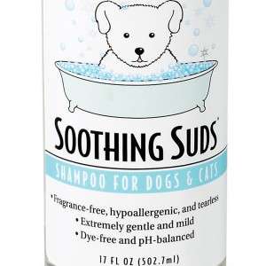 Soothing Suds Dog Pet Shampoo Fragrance & Dye Free 17oz  