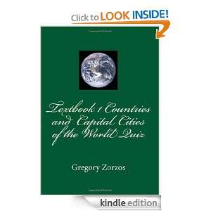 Textbook 1 Countries and Capital Cities of the World Quiz Gregory 