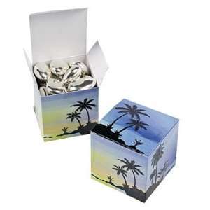  Lot of 12 Luau Beach Wedding Paper Gift Treat Favor Boxes 