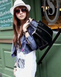 New Korean style Lady Fashion PU Leather Shoulder Bag Handbag Purse Pu 