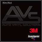 new 3m 1080 scotchprint matte black car wrap vinyl film