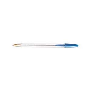  Cristal Ballpoint Stick Pen, Blue Ink, Medium, Dozen