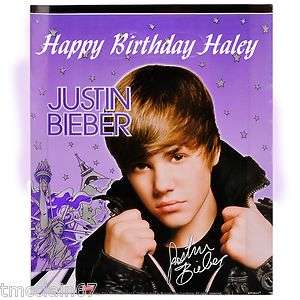 Justin Bieber edible cake image  1/4 sheet  