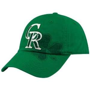  Colorado Rockies Kelly Green St. Patricks Day Campus Adjustable Hat 