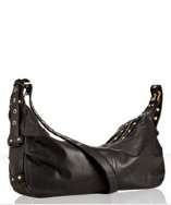 style #306935701 black leather stud trim Francesca messenger bag