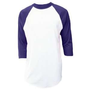 Soffe Team Custom Baseball Jerseys 929 WHITE/PURPLE AXL  