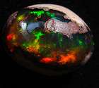 40ct Red Green BLACK Color Play FIRE Opal AAA Gem Cab Solid Natural 