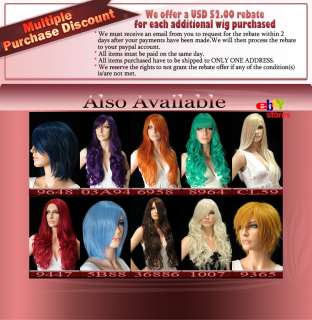 Long 21 in. Candy Apple Red Hair Wigs L8647  