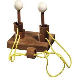  Gordian Couple Wooden String Brain Teaser Toys & Games