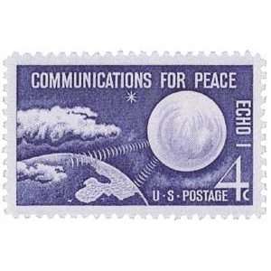 1173   1960 4c Echo I   Communications for Peace U. S. Postage Stamp 