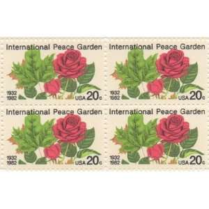  International Peace Garden Set of 4 x 20 Cent US Postage 