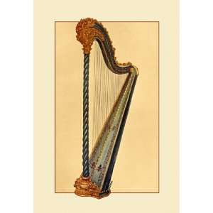  Pedal Harp 24X36 Canvas