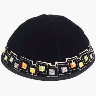  Kippah Velvet   Handpainted 28