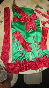 Sz 4T  5 Custom Made 9 pc BCB Christmas Pageant Wear From Santa NR 