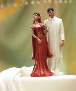 WEDDING FAVOR GIFT INDIAN BRIDE & GROOM CAKE TOPPER TOP 068180009282 