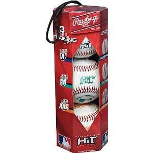 Rawlings 3 Pack of Hitters Eye Trainer Baseballs Sports 