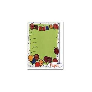  Masterpiece Festive Party Plastic Fill In Flat Card  5 1/2 