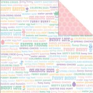  Happy Spring Double Sided Paper 12X12 Easter Wishes 