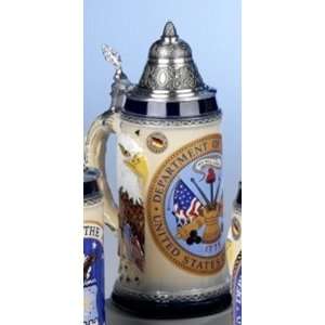  US Army LE German Beer Stein with Eagle & Flags