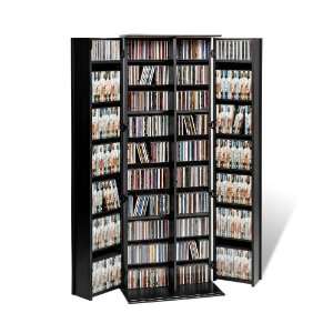  Prepac BLS 448 Black Grande Locking Media Storage Cabinet 