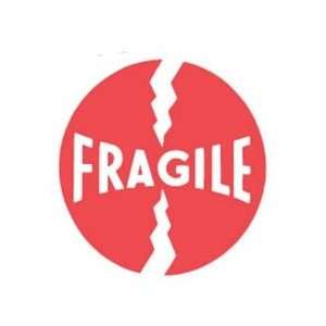  Fragile Shipping Labels   Fragile w/ Cracks Disc   Roll 