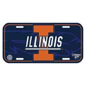 Illinois Illini License Plate 