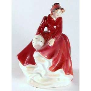 c1998 Royal Doulton figurine HN3208   Emma   red dress in gloss finish 