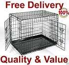 42 Two Door Folding Dog Cage Crate Kenn