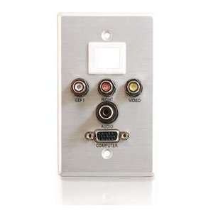  New   Cables To Go Audio/Video Faceplate   40541 