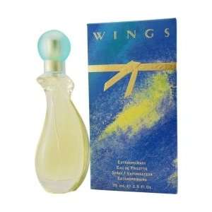  New   WINGS by Giorgio Beverly Hills EDT SPRAY 2.5 OZ 