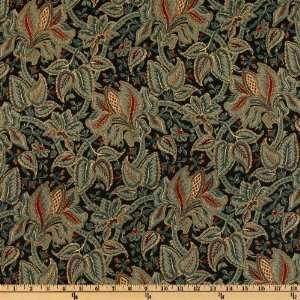  44 Wide Washingtons Legacy Large Floral Navy Fabric By 