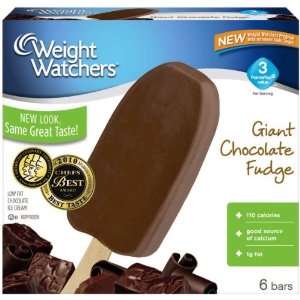 Weight Watchers Giant Chocolate Fudge Bar, 6 ct, 4 oz (Frozen 