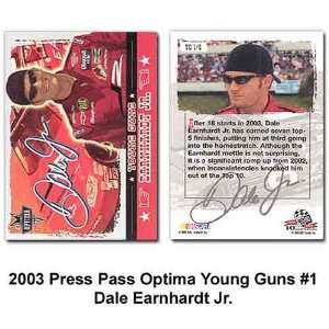  Press Pass Optima Young Guns 03 Dale Earnhardt, Jr. Card 