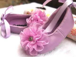 new purple girl ballat baby walking shoes size 2  