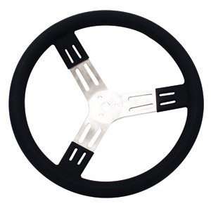    Longacre 17 Blk Aluminum Steering Wheel Smooth Automotive