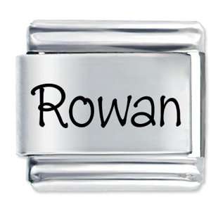Name Rowan Gift Laser Italian Charm