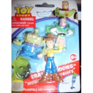    Toy Story Eraser Buddies (Alien, Woodie, Buzz) Toys & Games