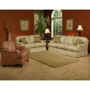  2pc Traditional Modern Fabric Sofa Set, BN VIL S1