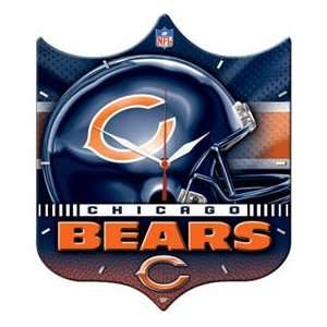 CHICAGO BEARS NFL Shield Football Dexluxe HI DEFINITION PLAQUE CLOCK 