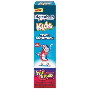 Aquafresh Kids Cavity Protection Toothpaste, Fresh & Fruity, 4.6 oz